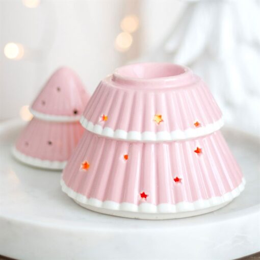 Waxbrander Kerstboom Roze - Afbeelding 2