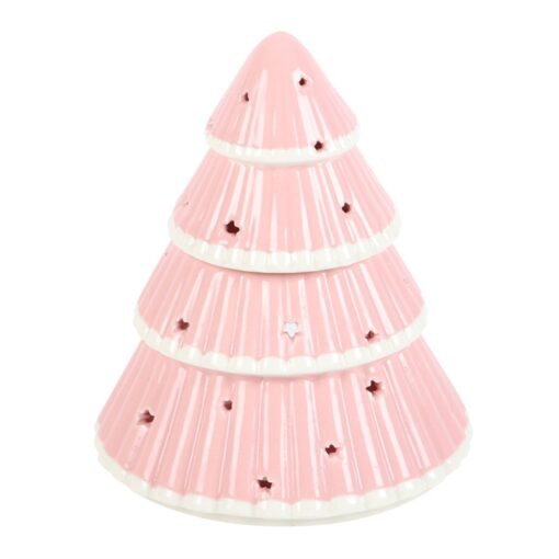 waxbrander kerstboom roze