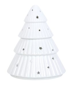 waxbrander kerstboom wit