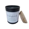 Geurkaars Vanille hout zwart